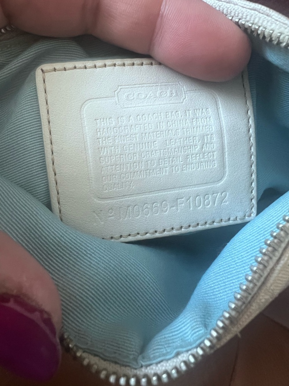 Coach mini c- RARE Floral Bee Embroidered Crossbody Bag - Picture 5 of 12